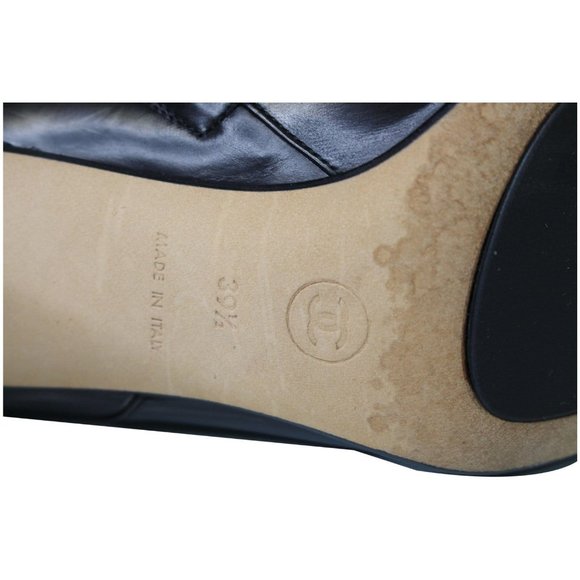 CHANEL Ankle Leather Zip Boots Black US 9.5 - Picture 6 of 8